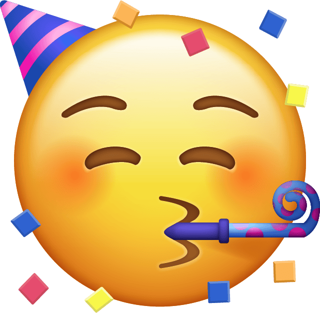 Party face emoji